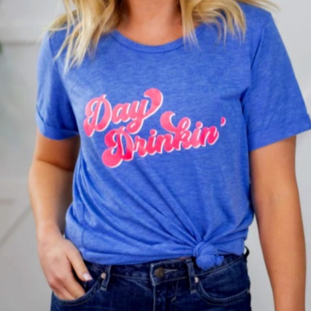 Daisy Rae NWT relaxed fit Day Drinkin' graphic tee